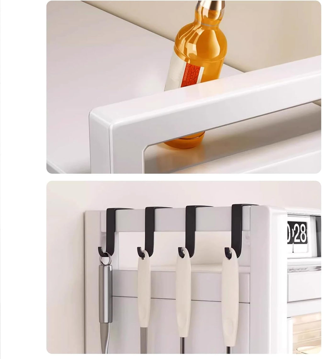 6-Tier Storage Shelf Kitchen Baker's Rack, Microwave Cart with Storage, Space-Saving, Large Capacity, for Dining Living Room(60cm)