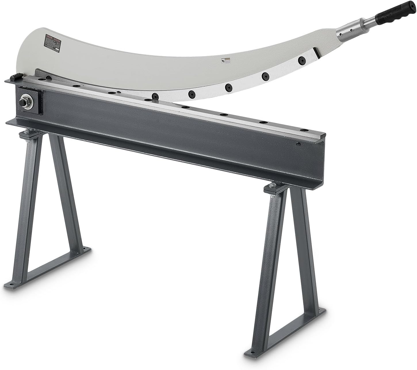 VEVOR Guillotine Shear, 39 in Bed Width Benchtop Cutter, Manual Hand Plate Shear for Metal Sheet Processing, with Q235 Material, High Precision, Stand, for PCB Board, Aluminum, Steel, Copper, Plastic