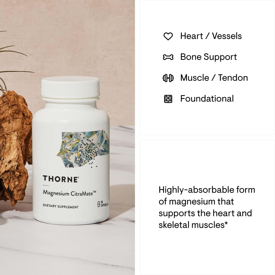 THORNE - Essential Wellness Trio - Methylation Support + Magnesium CitraMate + Vitamin D-5000-60 Servings