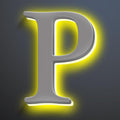Illuminated Home Address Numbers 16 Inch, Backlit Illuminated LED House Number For Outside, Lighted Up House Address Numbers, Metal House Numbers With LED Lights,P