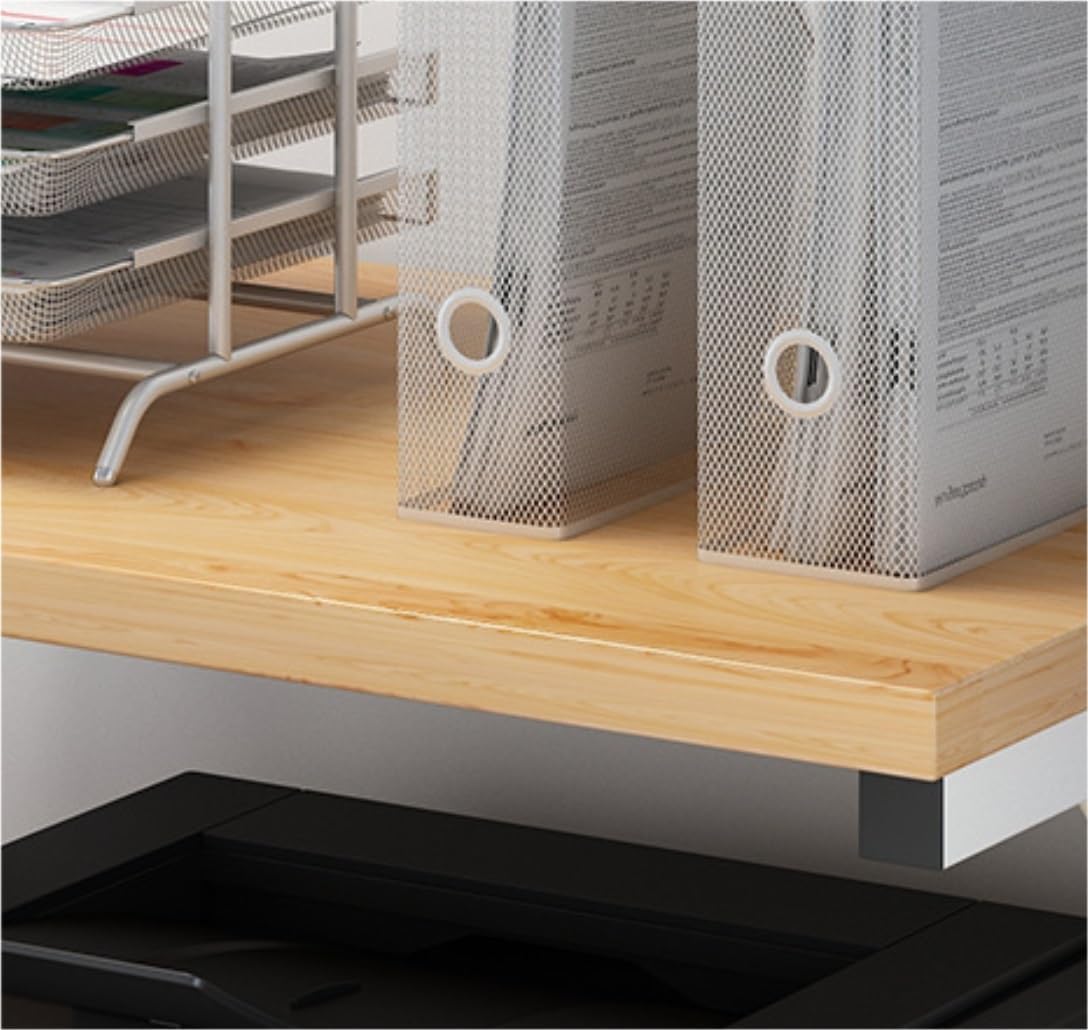 Microwave Stand Microwave Oven Shelf Home Kitchen Desktop Double Layer Rice Cooker Printer Stand Storage Rack Storage(White)