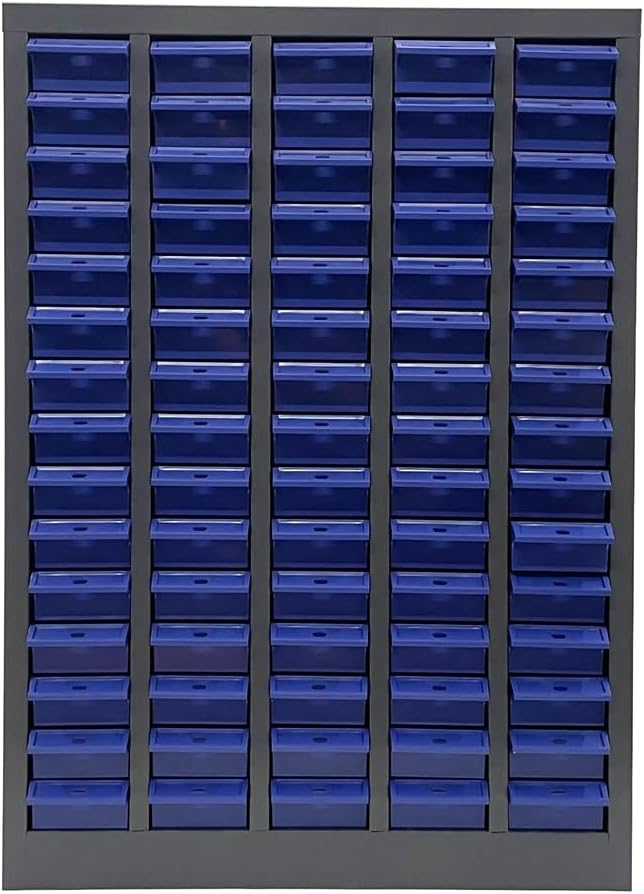 Parts Cabinet Bolt and Nut Tool Storage 75 Drawers Bolt Bin Hardware Organizer with Dividers and Labels