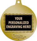 Boxing Medals, 2' Gold Boxing Medal Award with Free Custom Engraving Prime