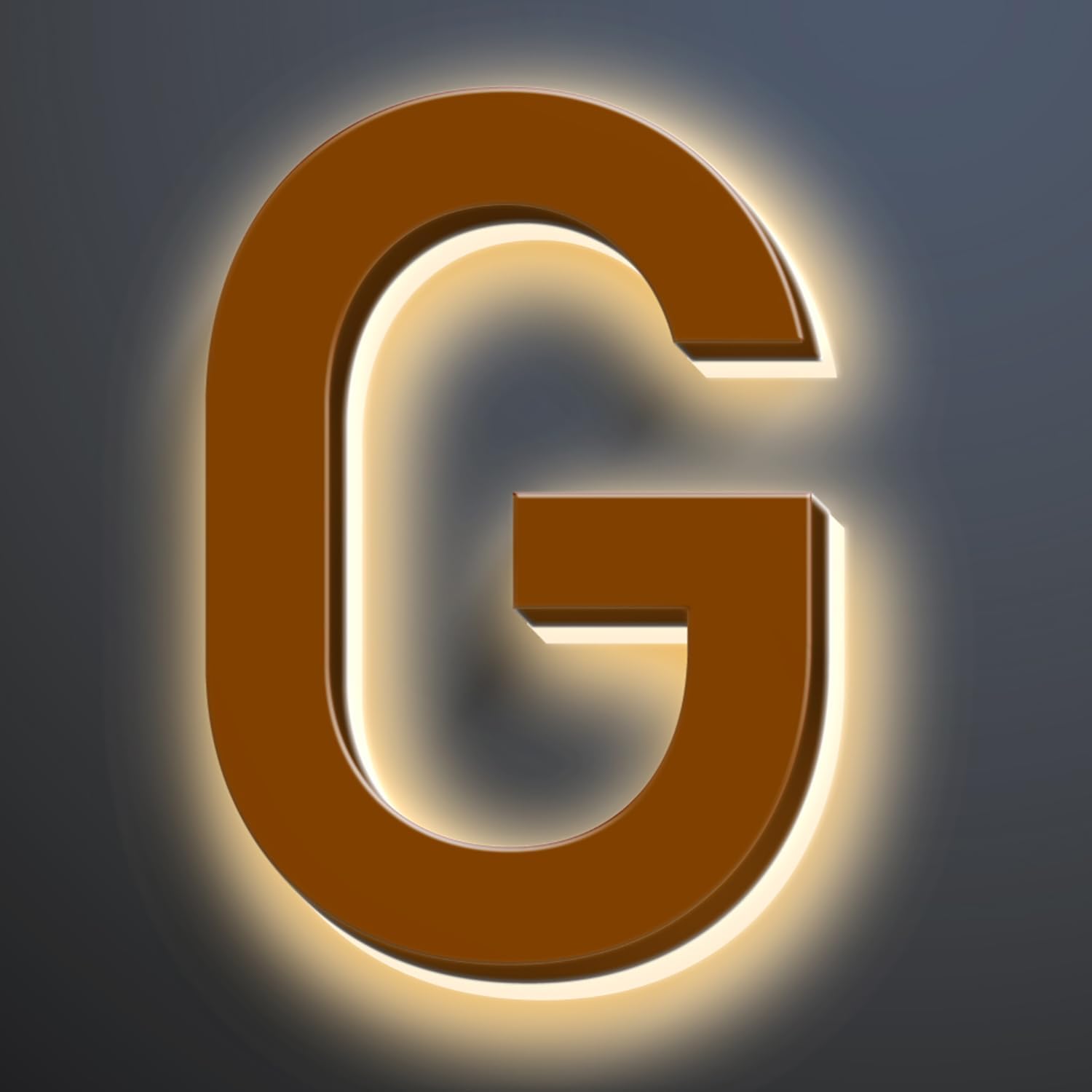 Illuminated House Numbers LED, Backlit LED Illuminated House Address Numbers, Modern Address Signs For Homes, Stainless-Steel Lighted House Numbers For Outside,18 Inch/450mm,G