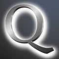 Backlit LED Illuminated Home Address Numbers 16', Large Modern Stainless Steel Illuminated House Numbers For Outside, Lighted Address Signs For A Stylish Look,Q