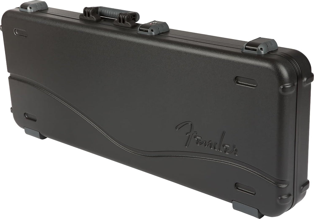 Fender Deluxe Molded Strat/Tele Case - Black Bundle with Guitar Strap and Austin Bazaar Exclusive 24-Pack Picks