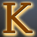 Illuminated LED House Numbers, Large Address Numbers 18', Backlit LED Illuminated Home Address Number, Modern Lighted House Numbers, Waterproof, Brown, Warm Light,K