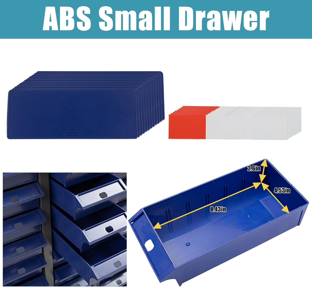 100 Drawers Parts Cabinet Bolt and Nut Tool Storage Cabinet Part Cabinet Organization Shelves with ABS Material Drawer for Tool Hardware Storage, Workshop Hardware Organizer