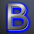 Illuminated House Numbers 18 Inch, Backlit Illuminated LED House Address Numbers For Outside, Modern Metal Lighted Address Numbers Signs, Brushed Silver, Blue Light,B