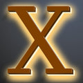 Backlit LED Illuminated Address Numbers 16 Inch, Up-Scale Modern Look, Lighted House Numbers, Large Illuminated Address Numbers Signs, Waterproof, Brown, Warm Light,X