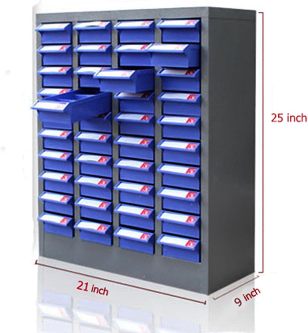 Part Cabinet 40 Drawers Tool Storage Cabinet Bolt Nut Parts Storage Equipment Organization Shelves Hardware and Office Supplies