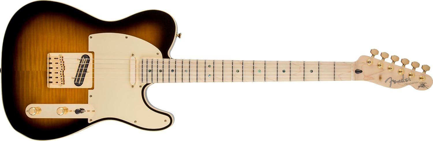 Fender Artist Series 255202532 Richie Kotzen Telecaster Electric Guitar, Maple Fingerboard, Brown Sunburst