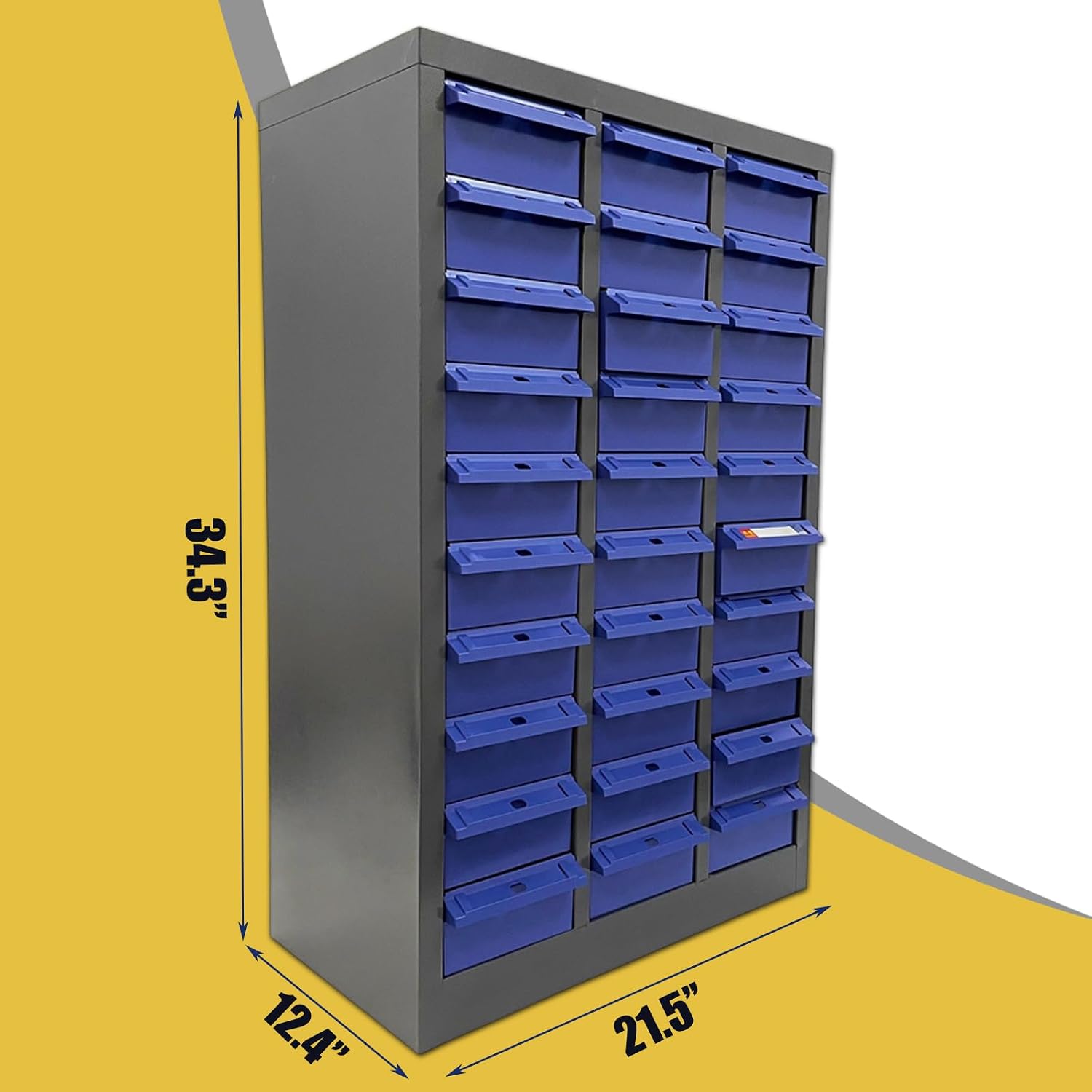 Bolt and Nut Parts Cabinet 30 Drawers Metal Hardware Tool Storage Cabinet Organization Shelves and Office Supplies
