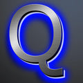 Illuminated House Numbers 18 Inch, Backlit Illuminated LED House Address Numbers For Outside, Modern Metal Lighted Address Numbers Signs, Brushed Silver, Blue Light,Q