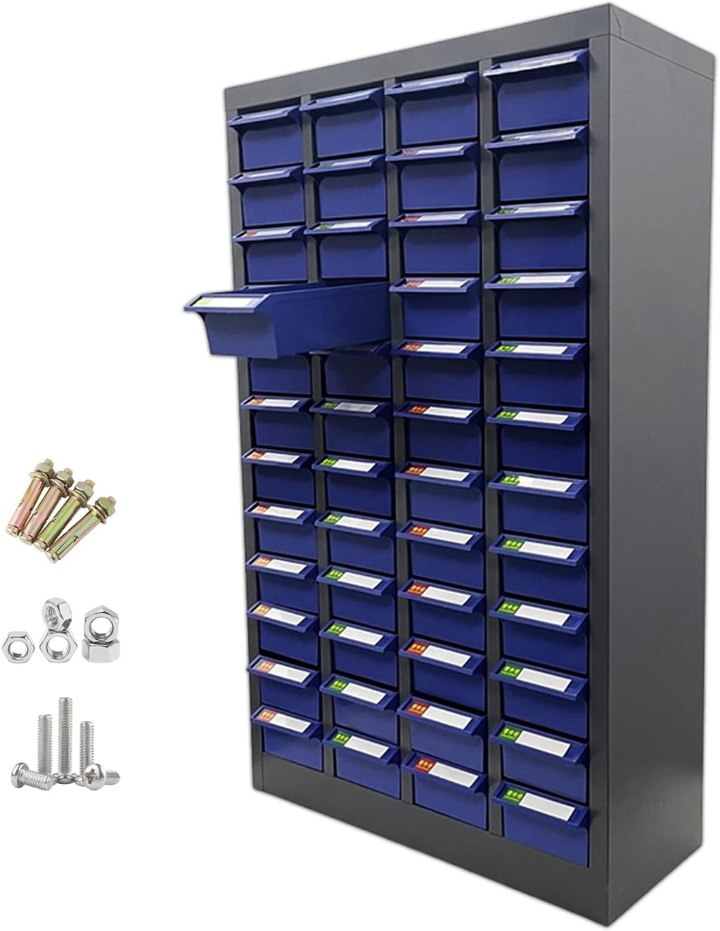 Parts Cabinet 48 Drawers Bolt and Nut Parts Storage Cabinet Storage Equipment Organization Shelves Hardware and Office Supplies