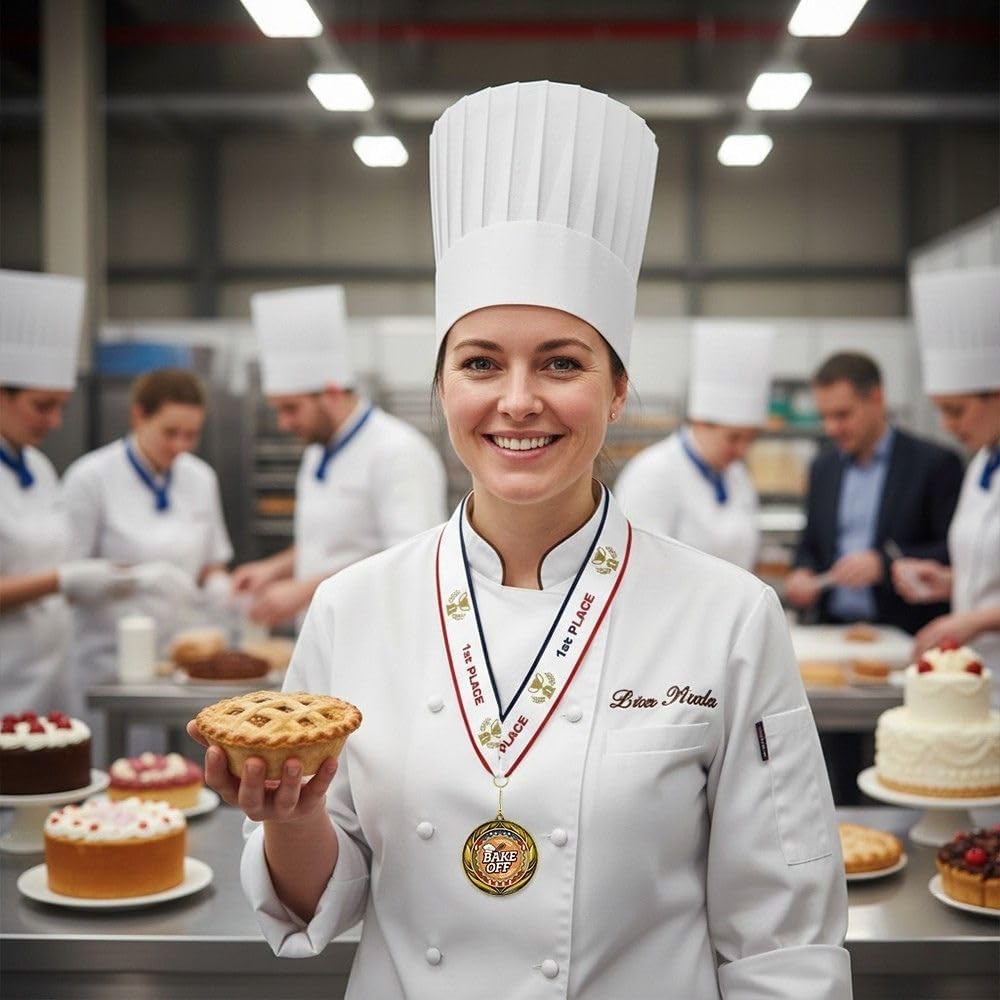 All Quality Wreath Design Bake Off Medal | Competition Metal Medal - 1st, 2nd, 3rd Place