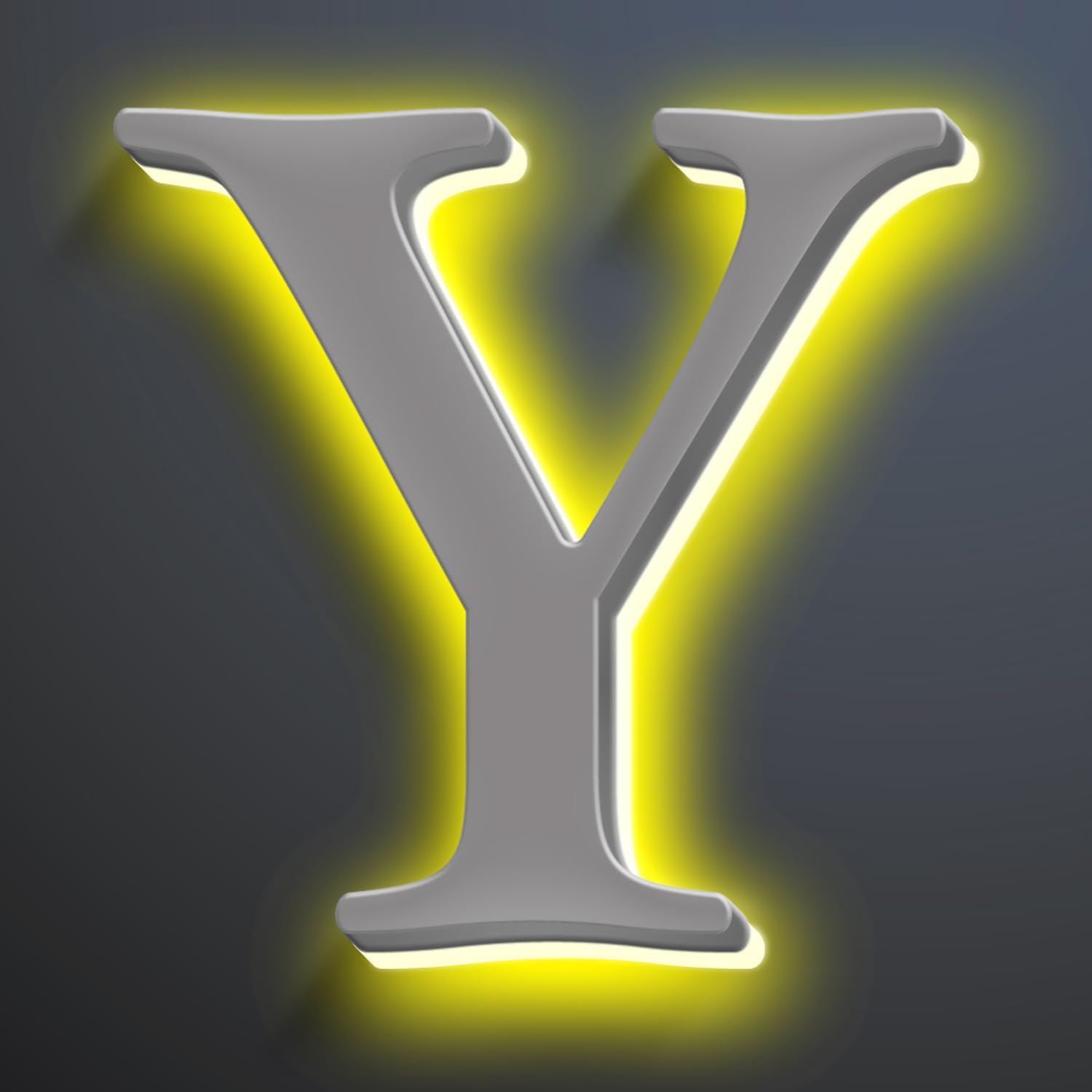 Illuminated House Number For Outside 20 Inch, Backlit LED House Number Signs Enhance Your Home's Elegance, Lighted Address Numbers, Metal House Numbers With Lights,Y