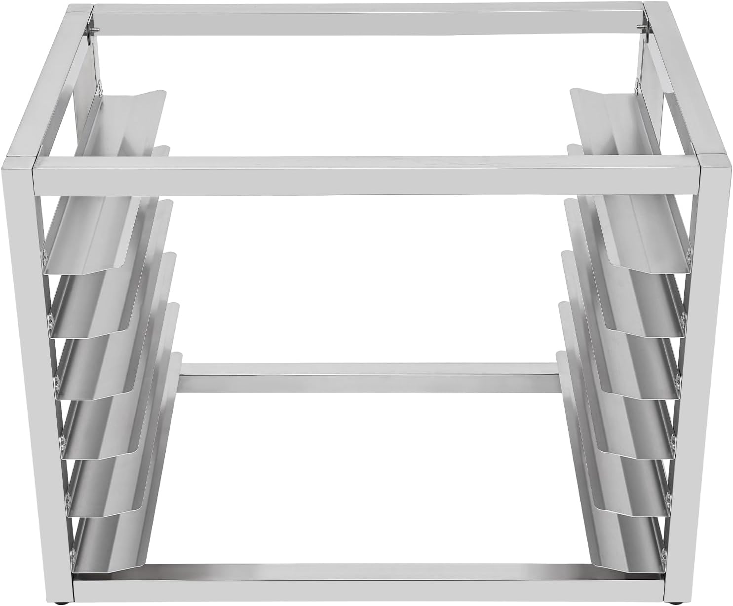 6-Tier Pan Rack, Stainless Steel Bakery Rack, Bakers Rack for Home Commercial Kitchen, Restaurant, Cafeteria, Dessert Shop