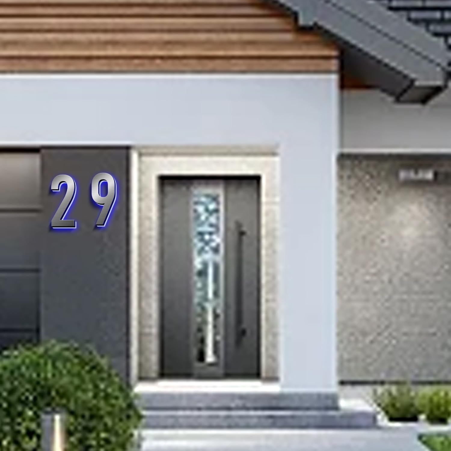 LED House Numbers, Modern Illuminated House Address Numbers For Outside, Lighted House Numbers Signs, Waterproof Backlit LED Address Numbers For House,20 Inch/500mm,4