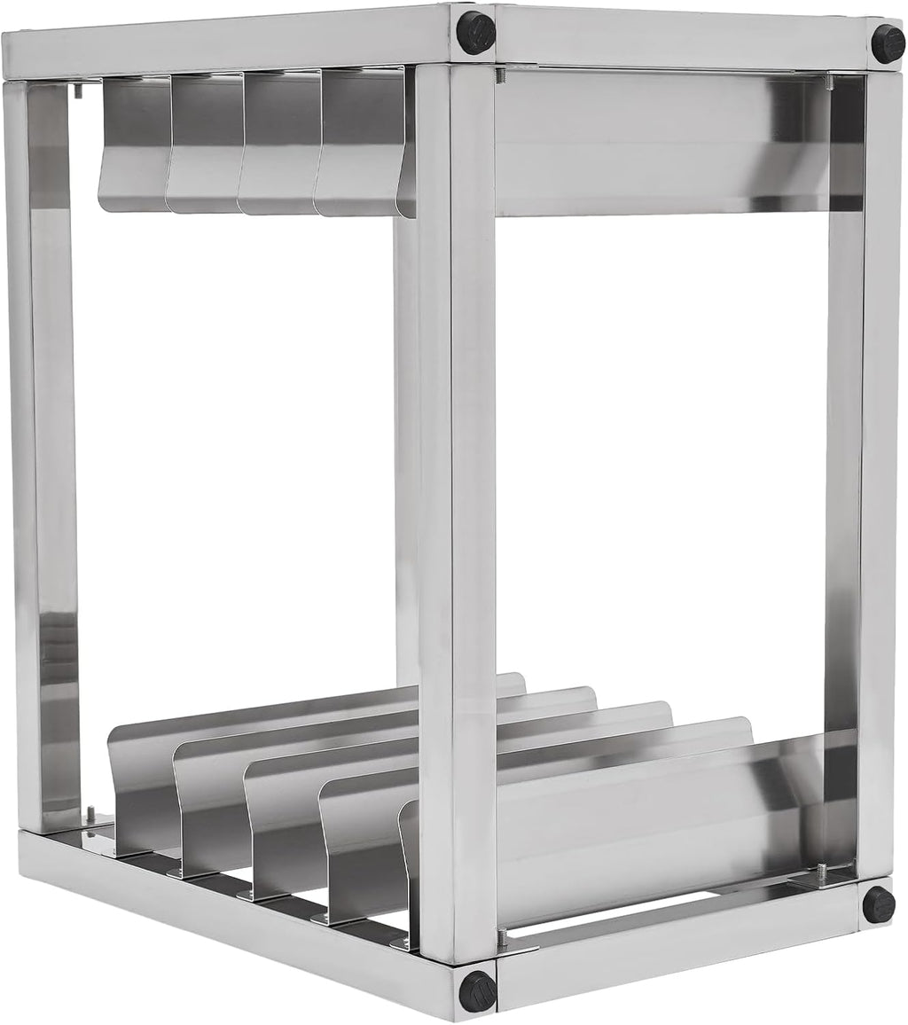 5-Tier Pan Rack, Stainless Steel Bakery Rack, Bakers Rack for Home Commercial Kitchen, Restaurant, Cafeteria, Dessert Shop