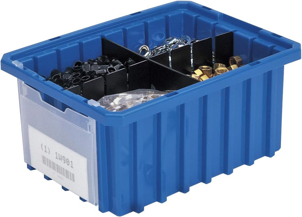 Akro-Mils 33105 Akro-Grid Plastic Slotted Dividable Modu Box Stackable Grid Storage Tote Container, (10-7/8-Inch L x 8-1/4-Inch W x 5-Inch H), (20 Pack), Red