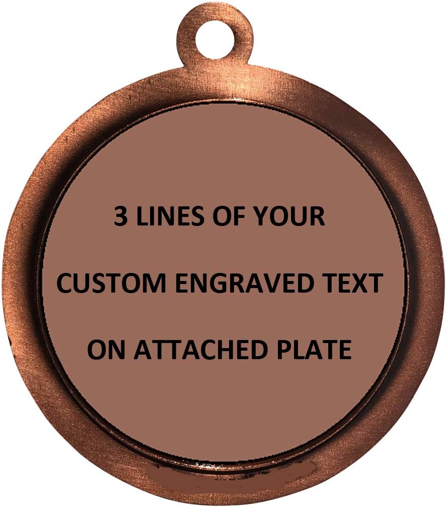 Express Medals Engraved 1 to 50 Packs Engraved 3rd Place Bronze Medal Trophy Award with Personalized Custom Text LD212-EG303