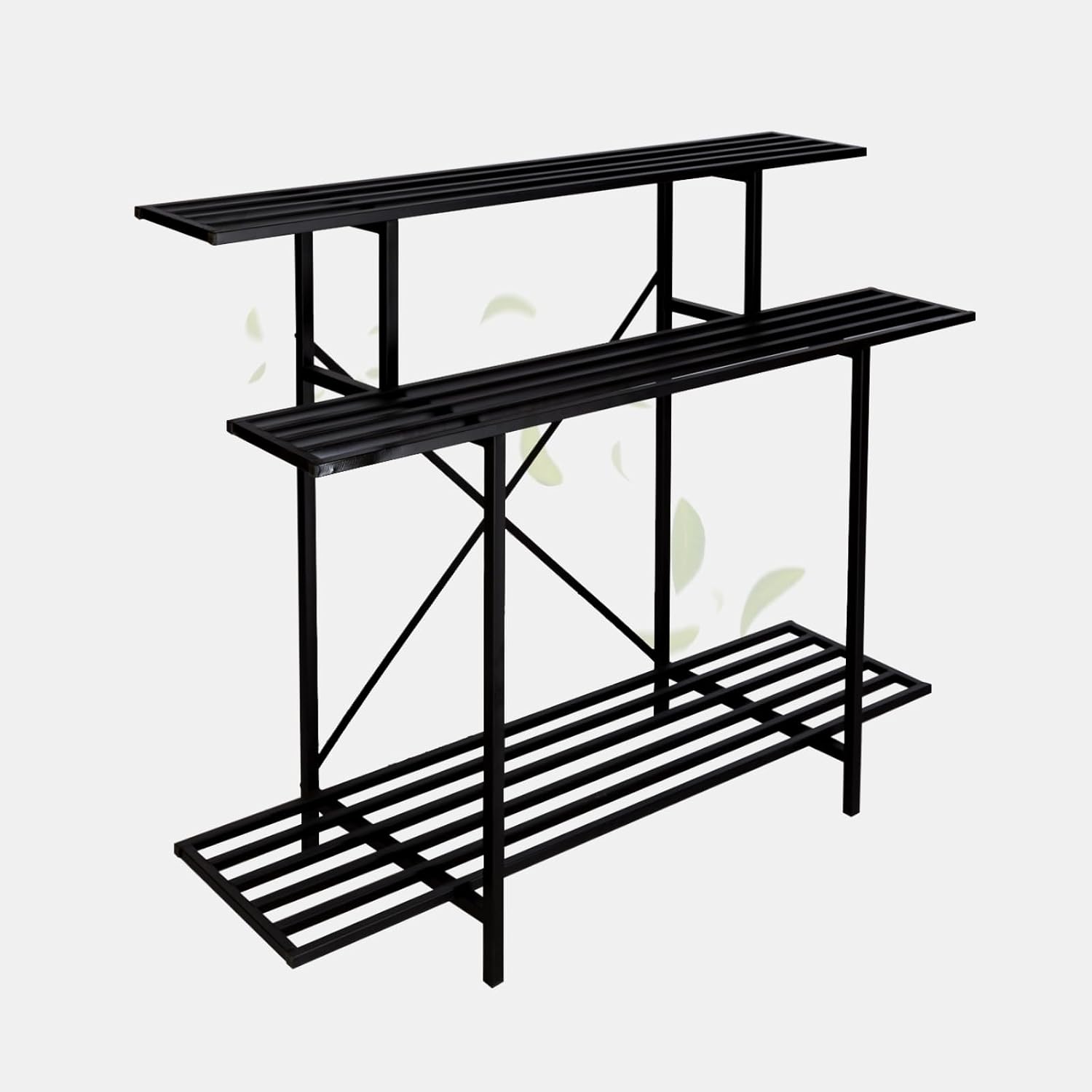Zhongma 3 Tier Heavy Duty Plant Stand (L45.67 x W17.32 x H39.37)