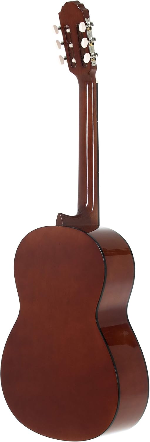 GEWA Classical Guitar BASICPLUS 3/4, Children's Guitar (spruce top, basswood back and sides, high gloss finish, nickel silver frets and chrome plated tuners, ideal for children from 9-12), Natural