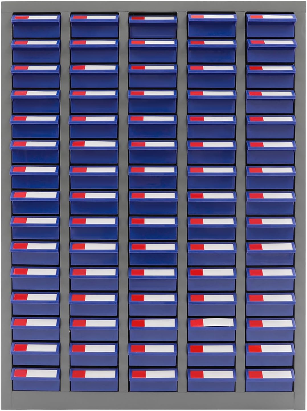 75 Drawers Parts Cabinet Bolt and Nut Tool Storage Cabinet Part Organization Shelves with Practical Tags & Dust Sheets for Tool Hardware Storage, 25.6' W x 8.7' D x 34' H