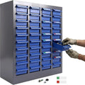 40-Drawer Storage Cabinet for Garage, Metal Organizer for Nuts and Bolts, ABS Dividers with Alloy Steel Frame, Workshop, Office, Home & Classroom Storage (40 Drawers)