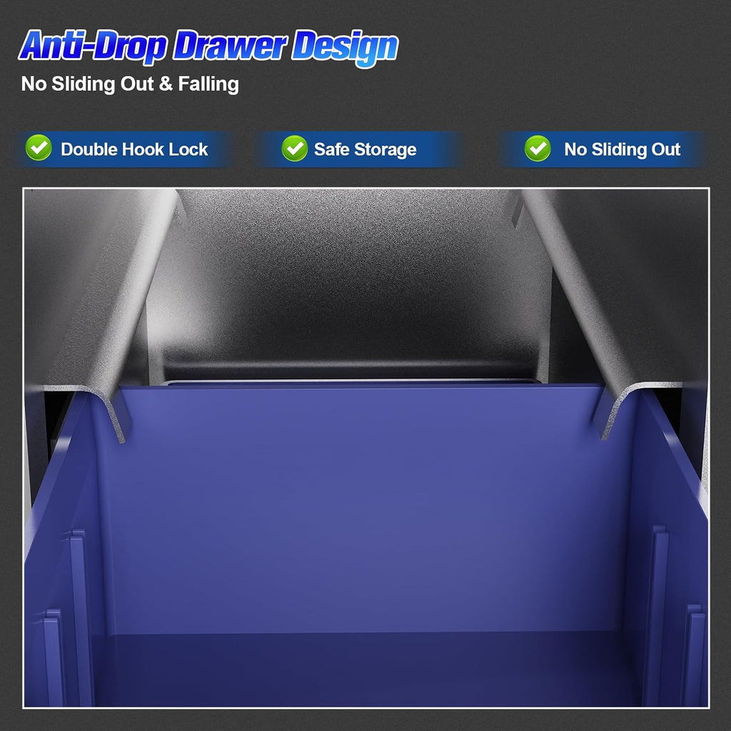 100 Drawers Nut and Bolt Organizer, 45 Inch Tall Steel Hardware Organizer with Adjustable Dividers & Labels, Large Capacity Heavy Duty Parts Cabinet for Garage Workshop Industrial Use