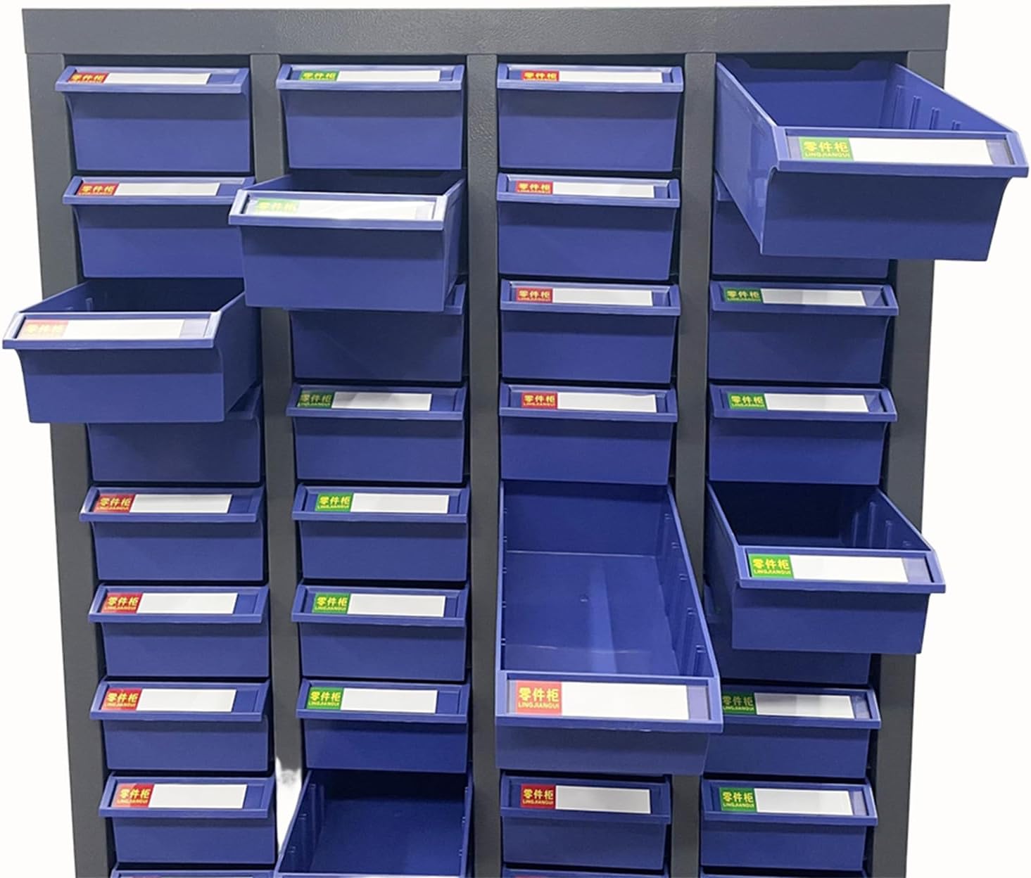 48 Drawers Parts Cabinet Bolt and Nut Tool Storage Cabinet Without Door Parts Cabinet with ABS Material Drawer for Storing Screws Trinkets and Workshop Tool