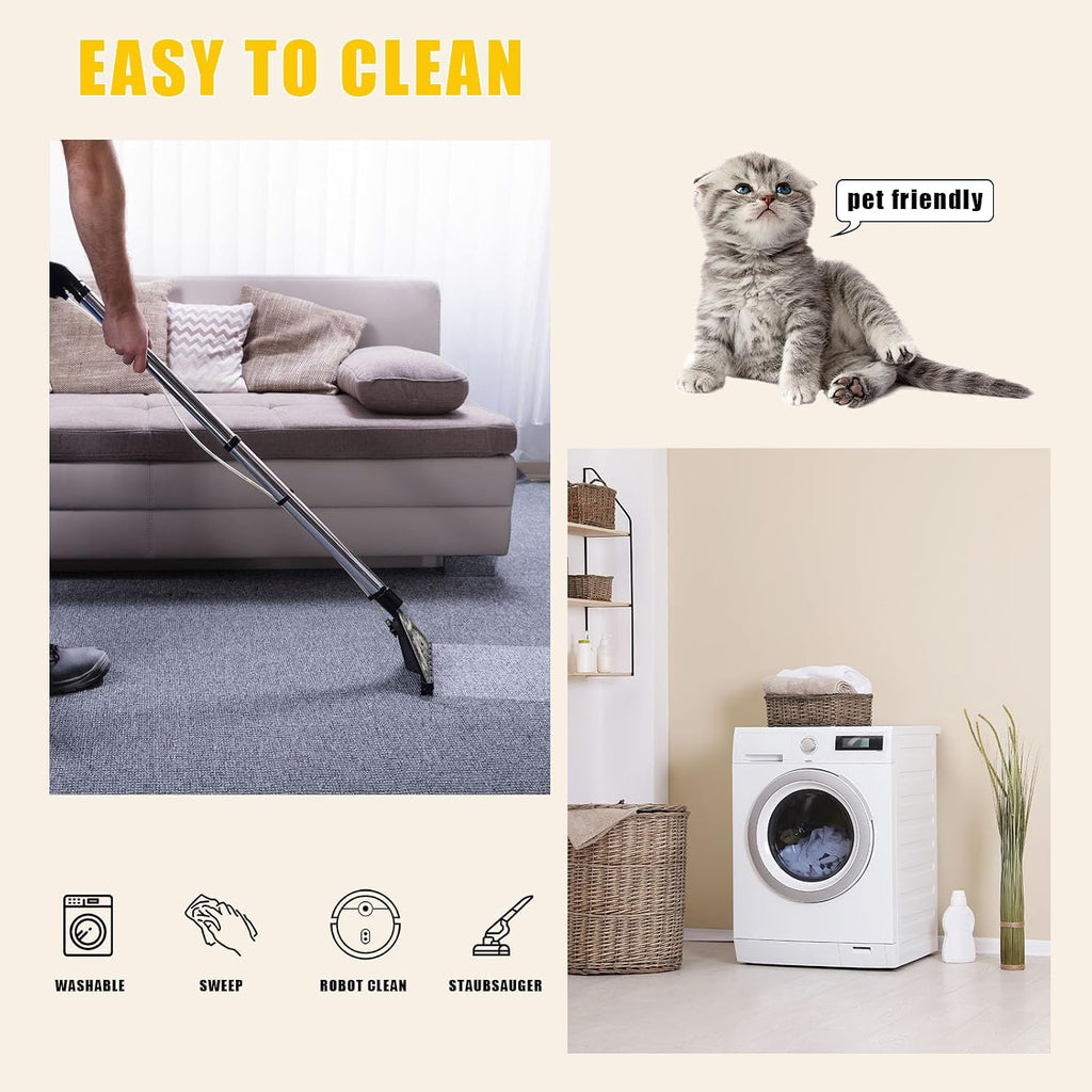 Rock Guitar Silhouette Large Area Rug 6x9ft Flame Wave Texture Washable Area Rugs for Living Room Crimson Bedroom Rug Decorative Carpet, for Dining Room Dormitory Washable Rugs
