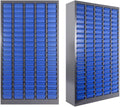 Vohala 100 Drawers Bolt and Nut Organizer Tool Storage Cabinet 26x9x46in, Rust-Resistant Parts Cabinet with Labels and Dividers for Hardware Storage in Workshop