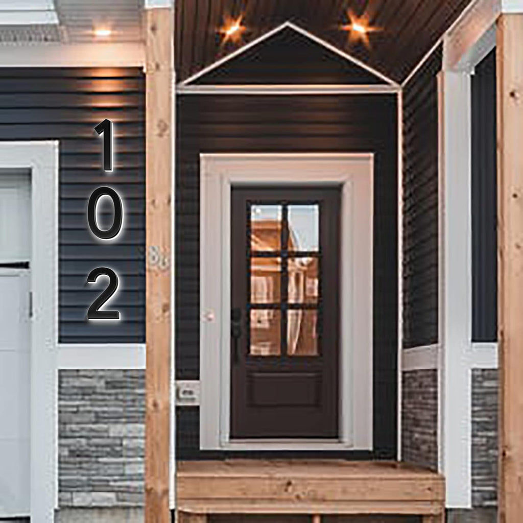 18' Illuminated LED House Numbers For Outside, Backlit Lighted LED Home Address Number, Modern Lights House Signs, Metal Lighted Address Numbers For Houses,M