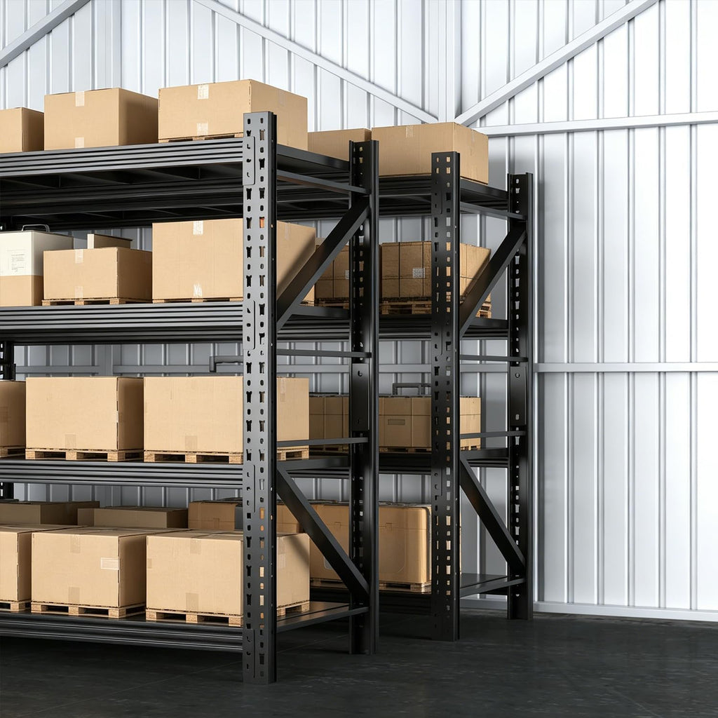 Garage Shelves Heavy Duty 73' H*57' W*23.6' D Metal Garage Shelving Unit High Load Capacity Industrial Storage Shelves for Garage Warehouse Basement
