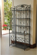 Maykoosh 5 Tier Bakers Rack - Kitchen Storage Shelf Organizer - Metal Display Stand - Pantry Rack - Utility Cart