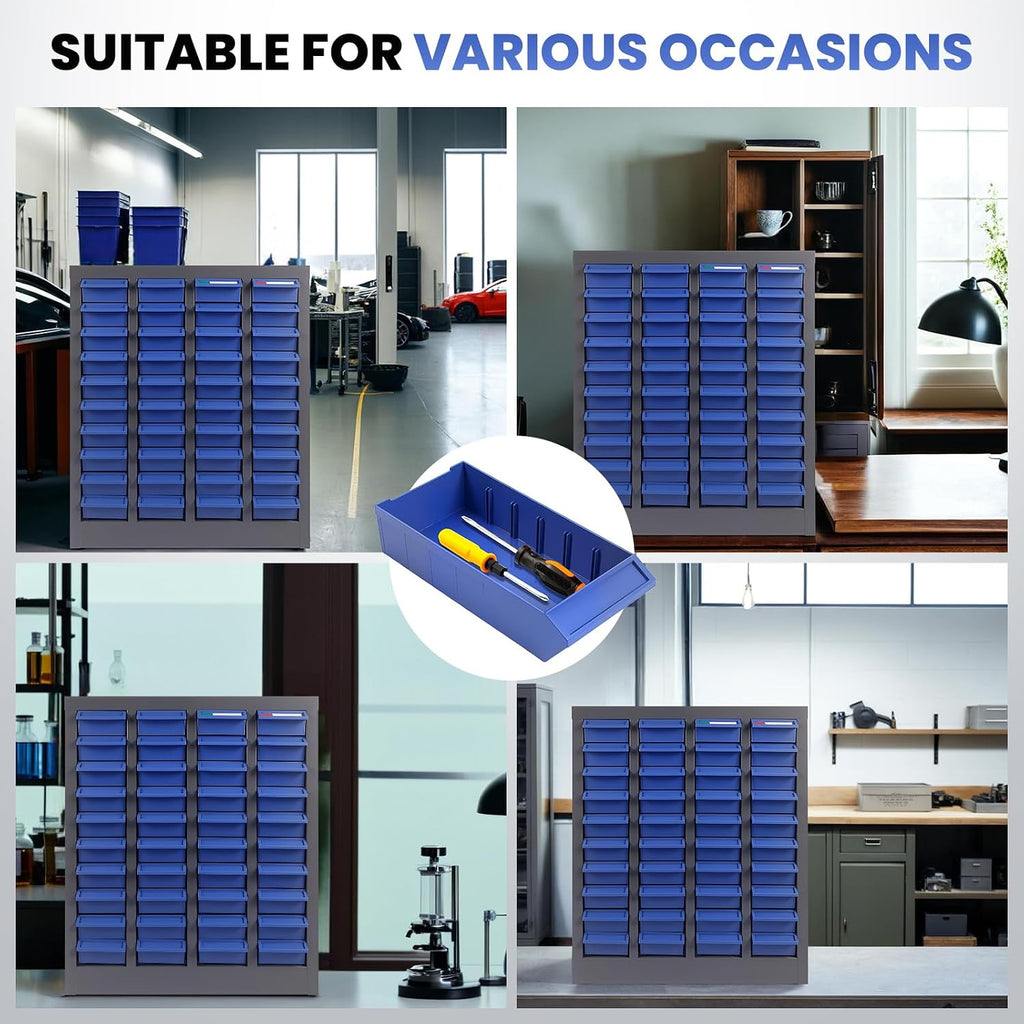 40-Drawer Nut and Bolt Organizer, Small Parts Organizer with Alloy Steel Frame & ABS Drawers, Bolt Bin for Garage, Teacher Toolboxes, Makeup & Workshop, Tool Hardware Storage (40-grid drawer)