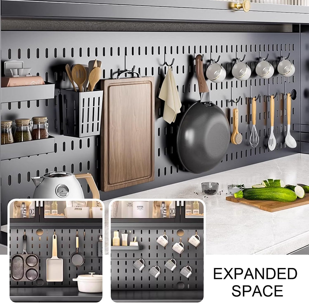 Bakers Rack with Storage Shelves, Coffee Bar with Cabinet, Kitchen Pantry Hutch, Expanded Space, with Wheels(White,100cm)