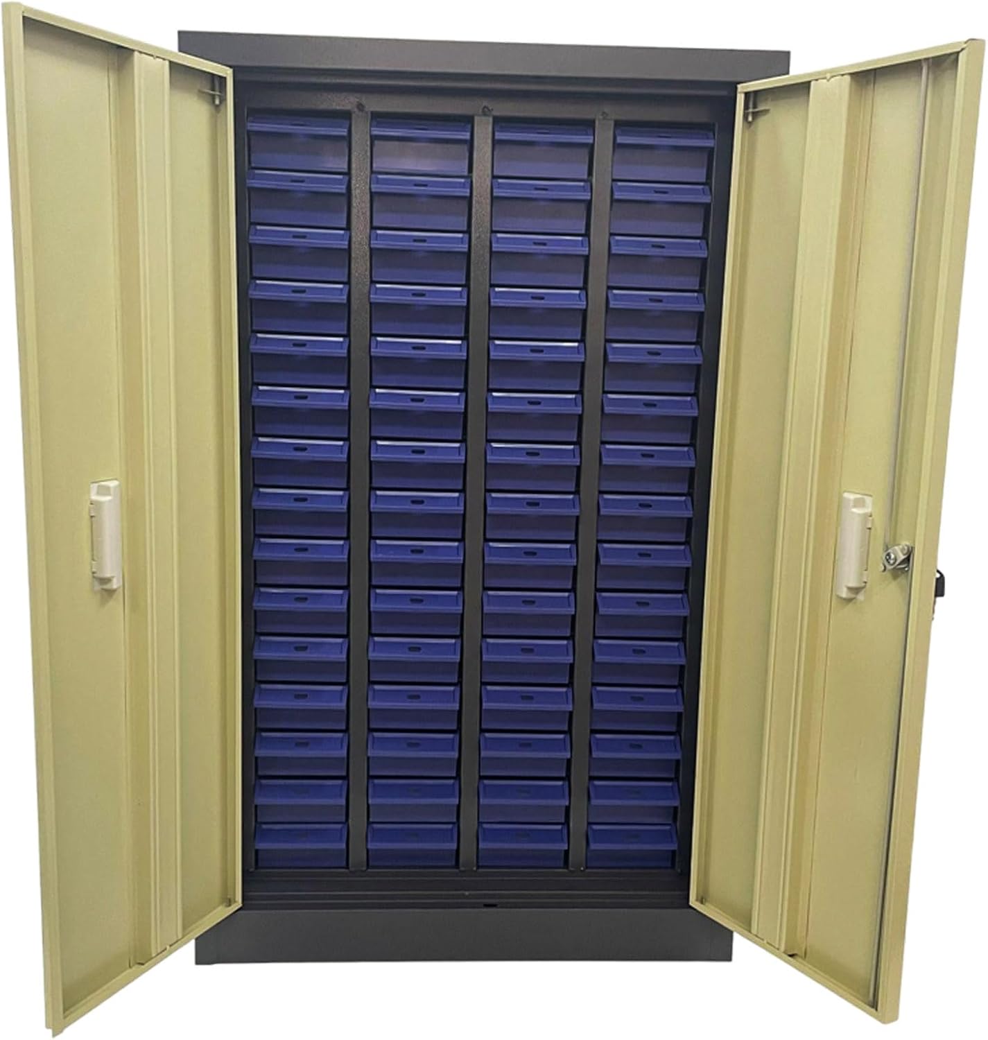 Part Cabinet 60 Drawers Bolt and Nut Parts Storage Cabinet Lockable Cabinets Organization Shelves with Doors