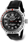 VOSTOK | GRU Main Intelligence Agency Amphibian Automatic Self-Winding Russian Diver Wrist Watch | WR 200 m | Amphibia 420867 | Fashion | Business | Casual Men's Watches