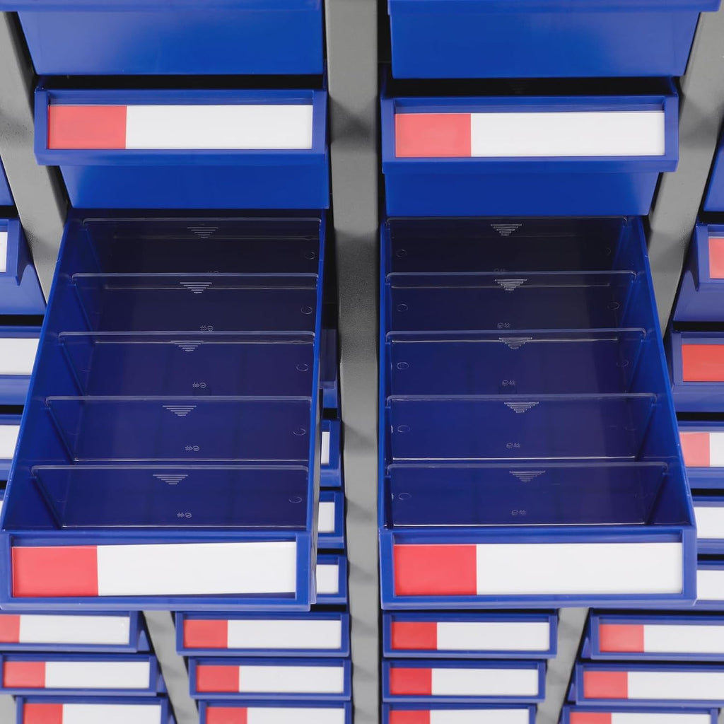 60 Drawer Bolt and Nut Tool Storage Cabinet, Hardware Tool Storage Cabinet, Steel Parts Process Storage Organizer, for Storing Tools, Metal and Electronic Components (Blue)