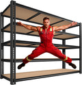 ROOMFAVE 60' W Garage Shelving 72' H Metal Shelving 3500LBS Storage Shelves Heavy Duty 5 Tier Adjustable Shelving Unit for Storage Rack Pantry Shelf Industrial Commercial,60' W x 18' D x 72' H