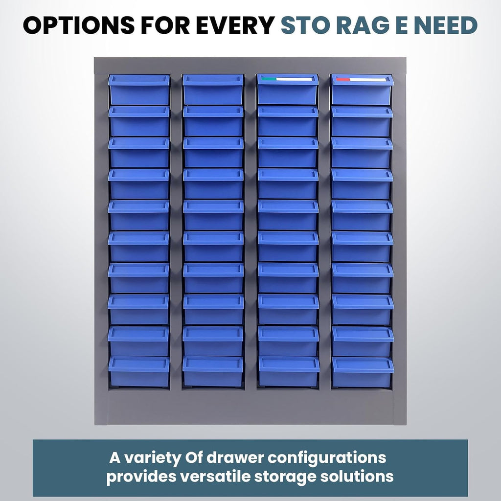 40 Drawers Parts Cabinet Organizer with Metal Frame and ABS Drawers - Bolt Organizer Storage for Nut and Bolt Hardware