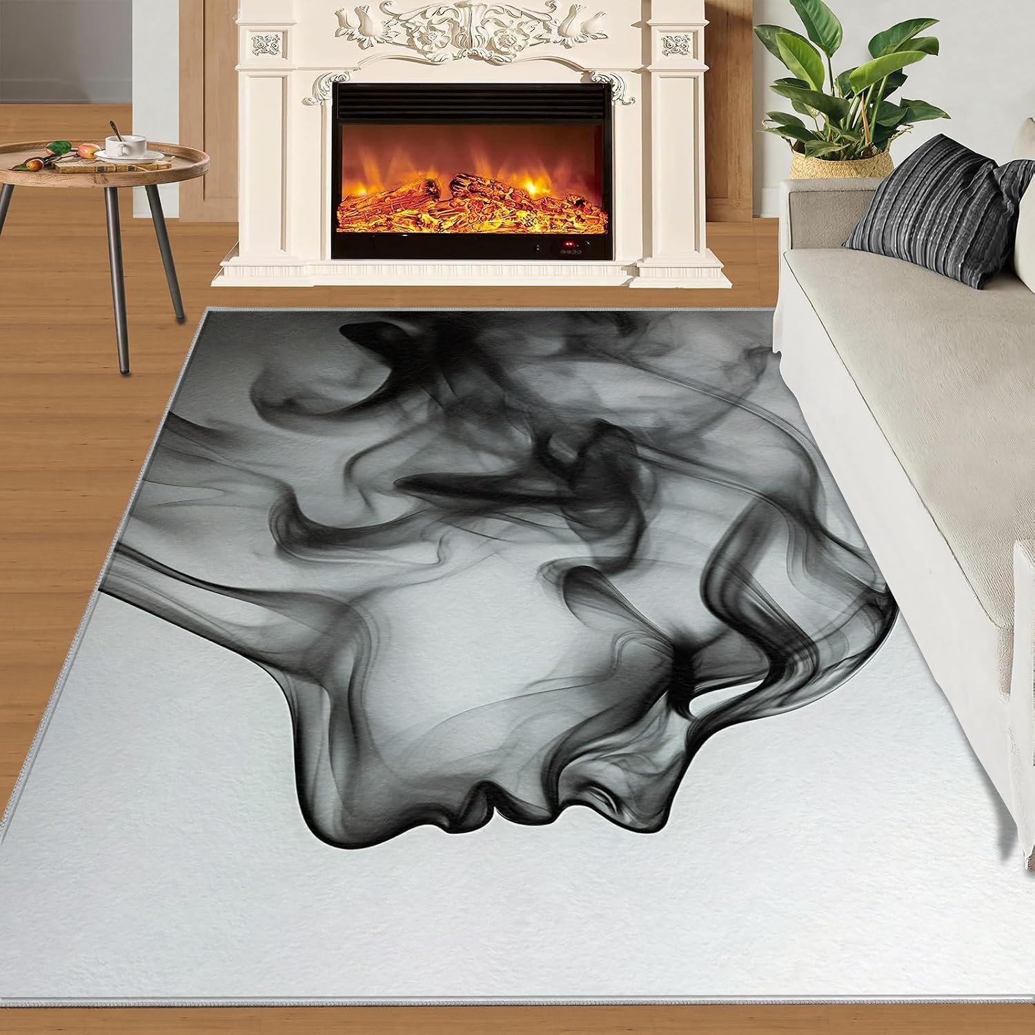 6x8 Abstract Woman Classroom Rugs - Line Art Playroom Rug, Simple Carpet Area Rug for Girls Bedroom Kids Room Basement Office Classroom
