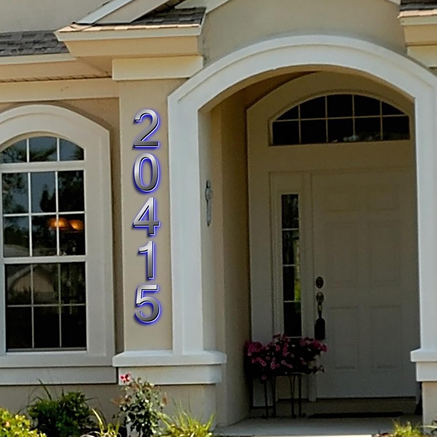 Backlit Illuminated LED House Numbers For Outside, Lighted Address Signs For Houses Address Lights For House LED Address Signs Lighted House Number Sign,18 Inch/450mm,S