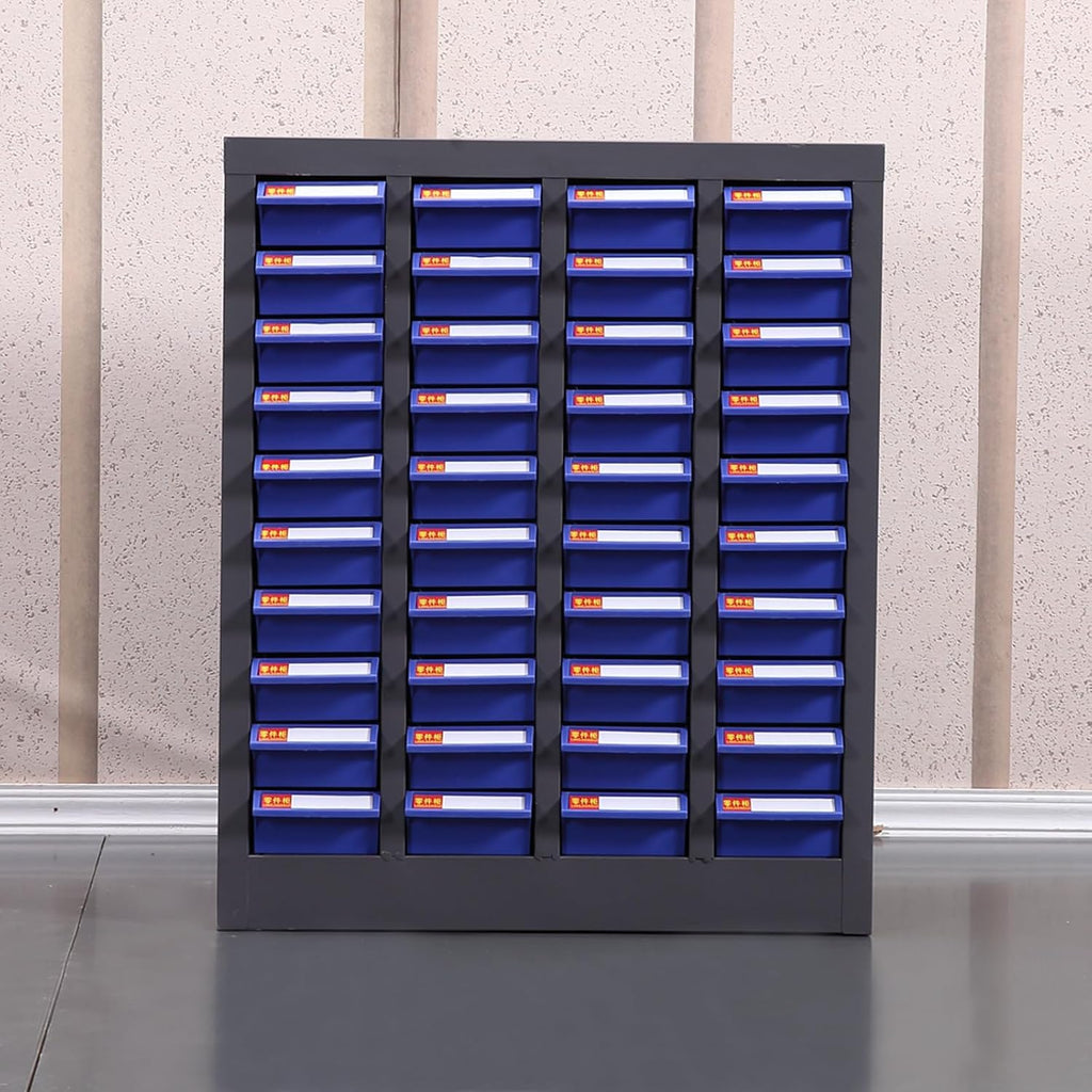 Part Cabinet 40 Drawers Tool Storage Cabinet Bolt Nut Parts Storage Equipment Organization Shelves Hardware and Office Supplies