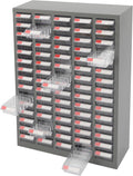 75 Drawers Parts Cabinet Bolt and Nut Tool Storage Cabinet Part Organization Shelves with Practical Tags & Dust Sheets for Tool Hardware Storage, 25.6' W x 8.7' D x 34' H