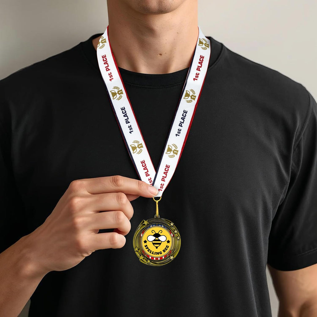 All Quality Stars Design Spelling Bee Medal - 1st, 2nd, 3rd Place