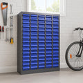 75-Drawer Bolt Bin, Small Parts Organizer, Nut and Bolt Organizer, Metal Storage Cabinet for Garage, Workshop, Home & Office, Tool Cabinet with Drawer